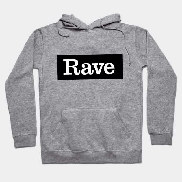 Rave Logo Slanted Hoodie by Dazed Pig